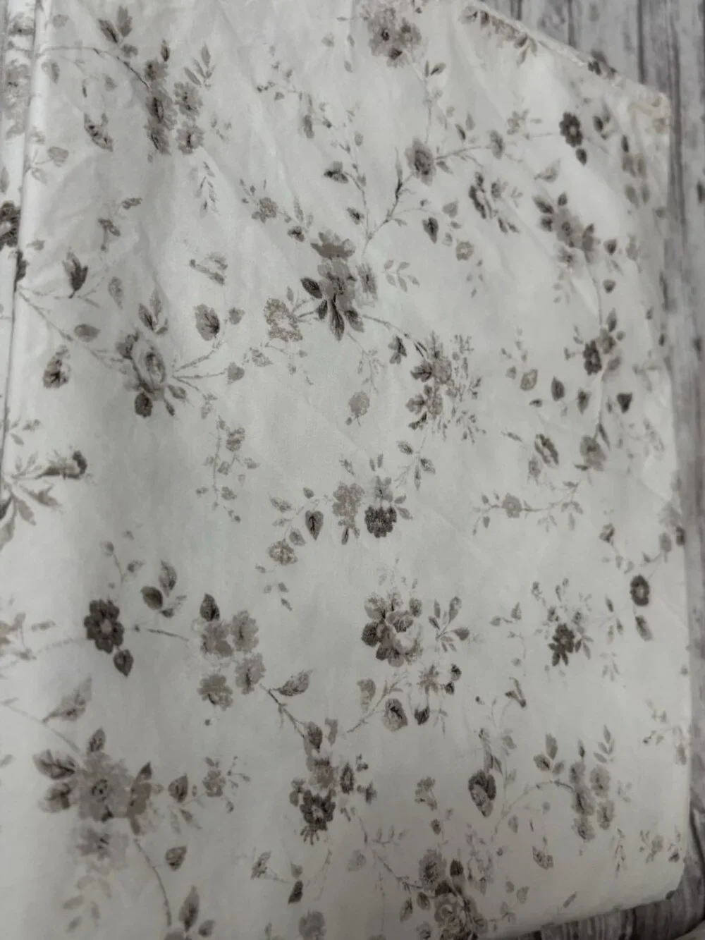 Ralph Lauren Dylan Petite Floral Full Double Sheet SET Taupe Brown‎ Sepia Cotton